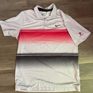 Nike Gradient Polo Shirt Red Black Performance